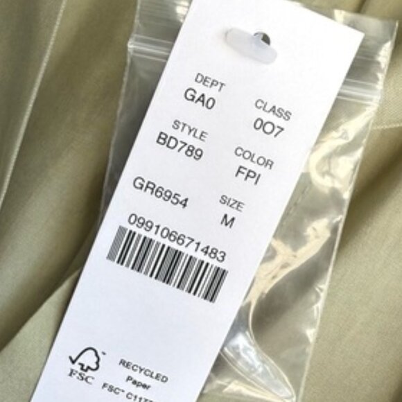 J. Crew Size M Olive Green Eco Cupro-blend Collared V-neck popover top Blouse - Picture 5 of 6